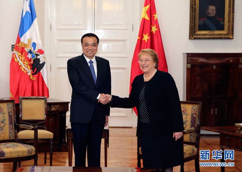 Bachelet sella su apoyo al plan global de China