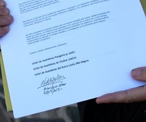 Asambleas Patagónicas entregaron en la Embajada de China una carta contra la central nuclear